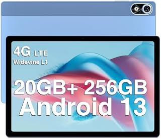 DOOGEE T10 Plus Tablets 10 Inch Android, 20GB + 256GB/1TB TF, 10.51 Inch 2K Tablet, 8250mAh Battery, 4G Android 13 Tablet, 13MP Camera | Widevine L1 | Face Unlock | OTG | 5G+2.4G WiFi | GPS - Blue