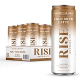 RISE Brewing Co. Salted Caramel Cold Brew Latte, Dairy Free, Made with Oat Milk, 11 Fl Oz, 12-Pack