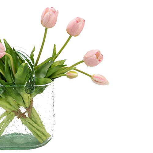 DUYONE 15pcs Artificial Tulips Flowers, Real Touch Latex Bouquet - Image 4