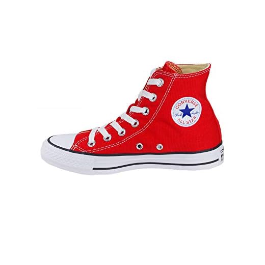 Converse Unisex Adult Chuck Taylor All Star High Top, Red, 12 Womens/10 Mens