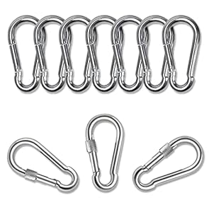 MissZM Edelstahl Federkarabinerhaken Set