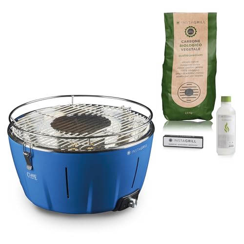InstaGrill | Smokeless Charcoal Barbecue Table Balcony Portable Grill Includes Rechargeable Battery, Charcoal and Ignition Gel in Just 5 Minutes Camping Grill InstaGrill | Smokeless Charcoal Barbecue Table Balcony Portable Grill Includes Rechargeable Battery, Charcoal and Ignition Gel in Just 5 Minutes Camping Grill