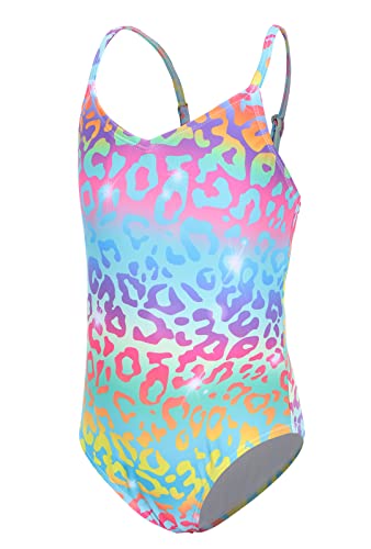 Image of Moon Tree Girls One Piece Swimsuits Ruffle Swimwear Beach Bathing Suit 2-14 Years