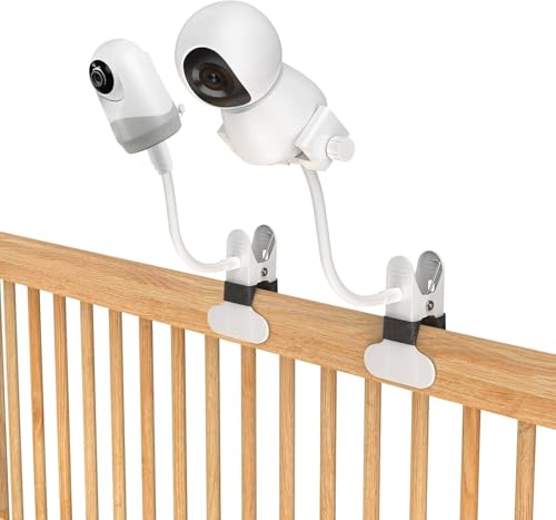 Support Camera Bebe, Support Babyphone Universel pour GHB/Vtech/ieGeek/Philips Majorité Caméra Bébé, Support Flexible avec Connexion à Vis 1/4, Support de...