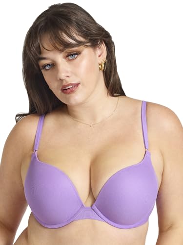 Smart & Sexy Women's Underwire Push-Up Bra in Purple