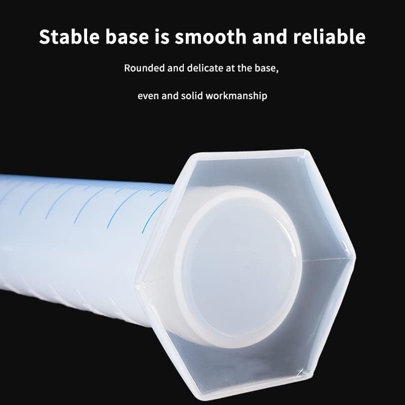 1 x Cylinder Measuring Cup Made of Plastic, Measuring Cylinder, Borosilicate Glass Measuring Cup for Science Laboratory - Image 4