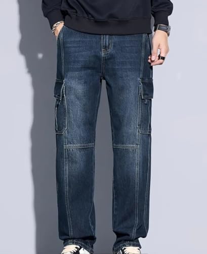 Image of ODDMONKEY Men Jeans || Cargo Jeans for Man ||Cargo Pant for Man || Jeans for Men || Men Cargo Pants || Straight Fit Jeans for Men