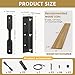 Dabolang Deck Sunblind System Brackets,Metal Flex Fence Louver System,Pergola Louver Hardware Kits,Up to 11 Boards (48''H),Louvers Bracket Kits Can Be Used for DIY Privacy Fence,Privacy Screen-1Pack