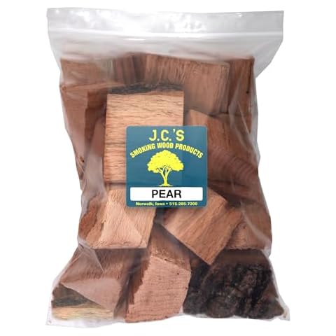 J.C.'s Smoking Wood Chunks - Gallon Sized Bag - Pear Cover