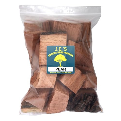 J.C.'s Smoking Wood Chunks - Gallon Sized Bag - Pear