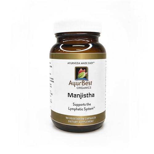 AyurBest Manjistha Herbal Supplements 400mg Capsules, USDA Organi...