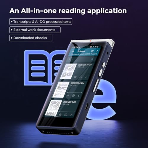 Image of Innioasis PR1 AI Voice Recorder, Transcription & Translation with AI, 3.99 inch 64GB Smart Summarize, Offline AI Processing Note Taker for Meeting & Lectures, Translation for Business Travel, Silver