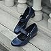 Ortho + Rest Women Mary Janes Shoes for Bunions Orthopedic Dress Shoes Low Chunky Heels Work Pumps (8,Navy)