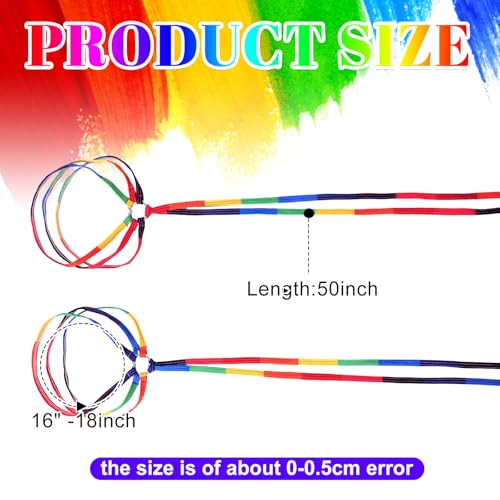 Image of Xuhal 2 Pcs Rainbow Leg Wraps with Heart Ring Pride Outfits for Women Ring Garters Thing Wraps Gay Flag Pride Parade LGBTQ Rave Outfits Rave Leg Accessories