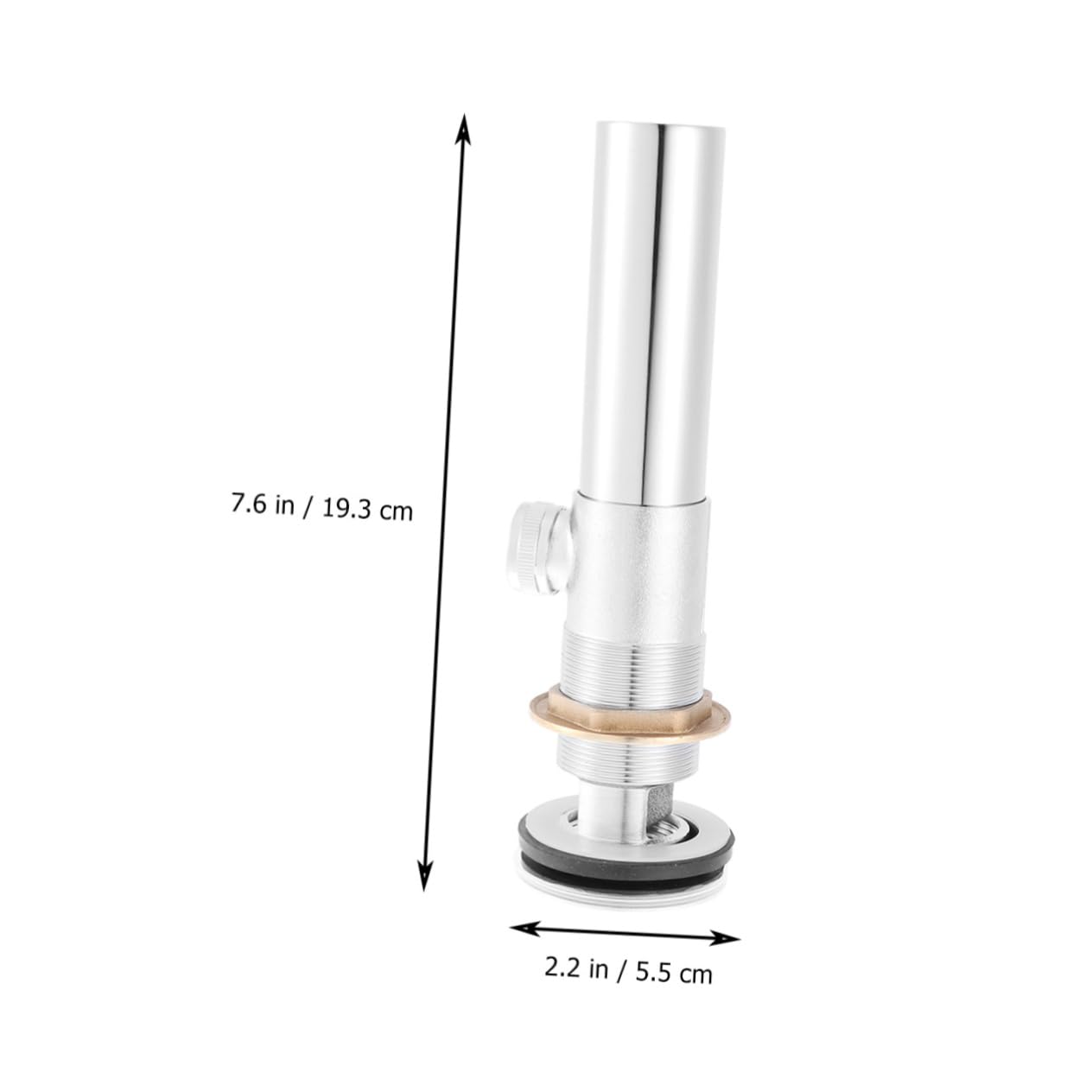 SHINEOFI Scarico Monte Per Lavabo Scarico Di Troppo Pieno Tappo Per Lavabo Nucleo in Rame Con Asta Di Sollevamento Adatto Per Lavabi Con Troppopieno
