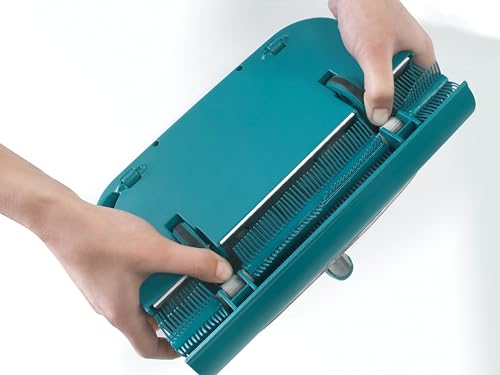 Leifheit Kehrer Regulus Supra, Teppichkehrer für die schnelle Reinigung von Teppich, Laminat und Fliesen, Kehrbesen ohne Akku und Strom, mechanische Bodenreinigung, Bodenkehrer ohne Beutel