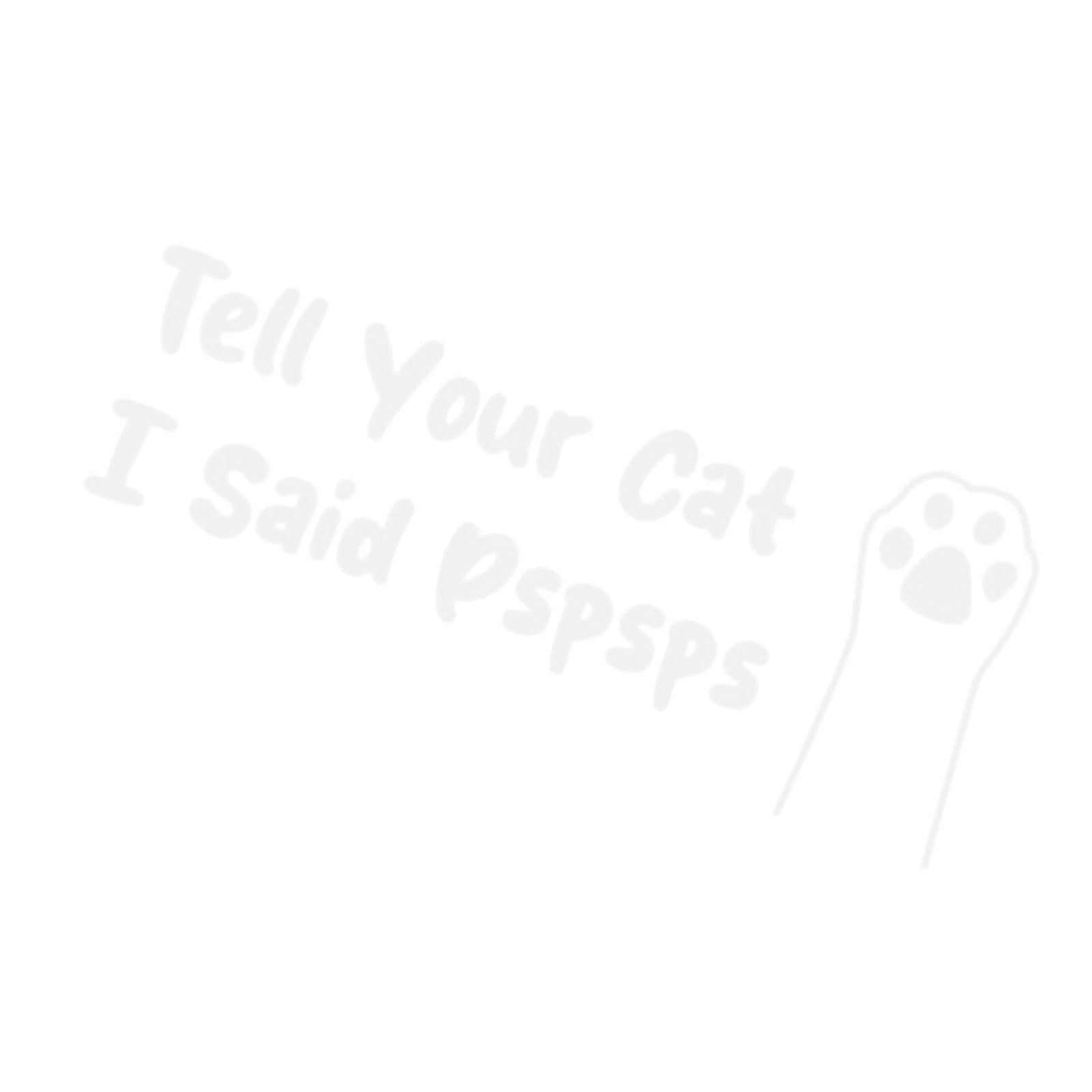 Adhesive Cats Paws Decal, Removable Smooth Surfaces Indoor Outdoor Guitar Sticker