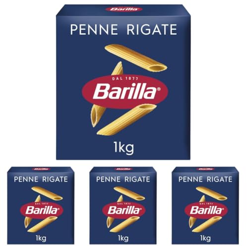 Barilla Pâtes Penne Rigate 1 kg (Paquete de 4)