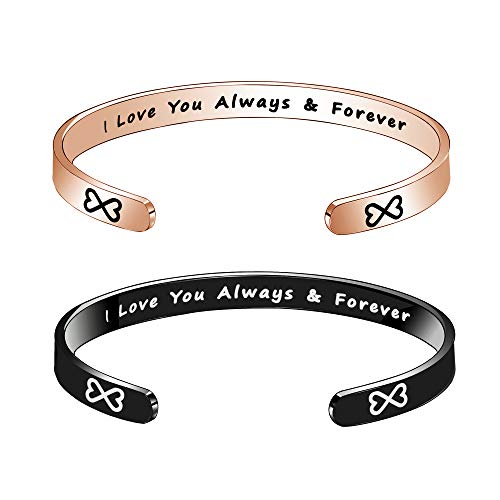 Bracelets I Love You Forever & Always Couples Cover