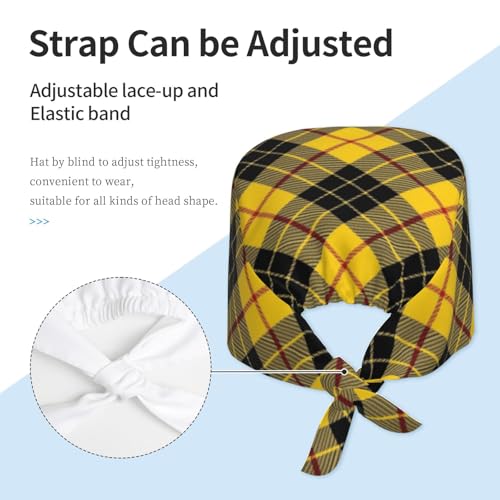 Image of Unisex Adjustable Surgical Sweatband - Elastic Bandage Cap - Scrub Caps for Nurse Working Cap