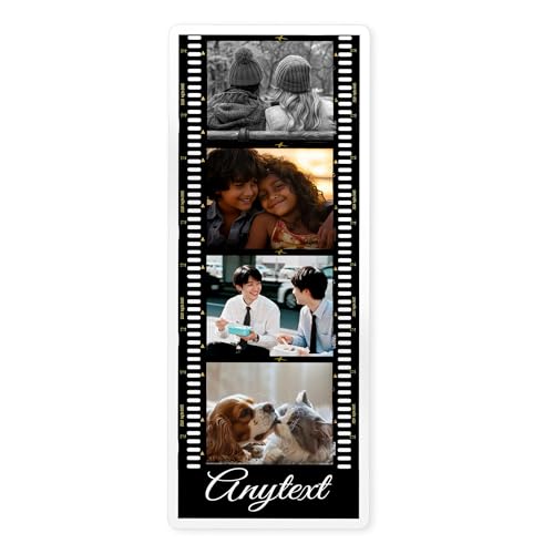 Custom Couples Best Friend Photos Sticker Personalized Camera Films Photo Image with Name Waterproof Die-Cut Vinyl Stickers for Water Bottle, Laptop, Scrapbook, Funny Cute Aesthetic Gifts for Her Him