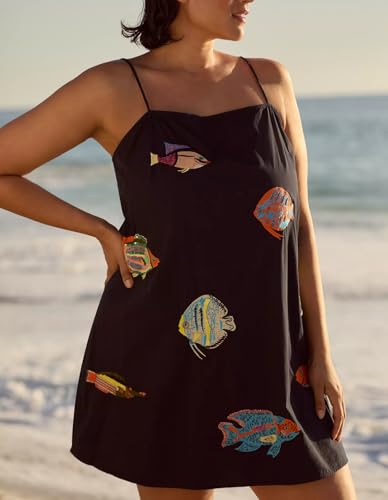 Women Boho Floral Mini Cami Dress Spaghetti Strap Backless Flowy Sling Dress Cute Graphic Summer Holiday Sundress3