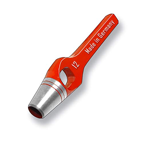 Generisch Henkellocheisen 12 mm Rot Griff