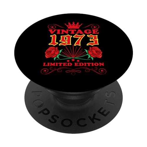 Regalos de 51 años 1973 Vintage 51 Hombres Mujeres 51 Cumpleaños PopSockets PopGrip Intercambiable
