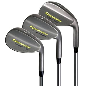 Pinemeadow Golf Men’s 3 Wedge Set 52/56/60, Right Hand, Steel, Regular, Dark Grey