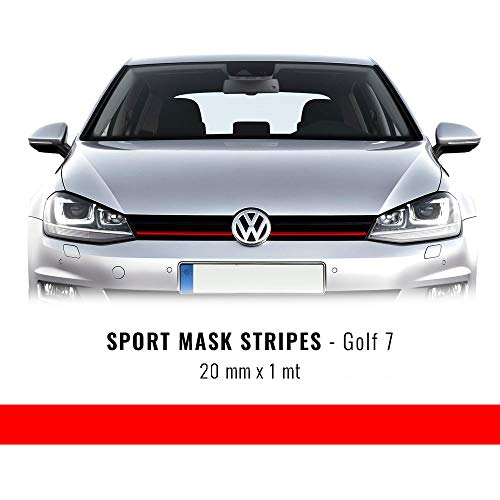 Quattroerre Stripes for Golf 7 Radiator Grill, 20 mm x 1 mt, 1 Piece