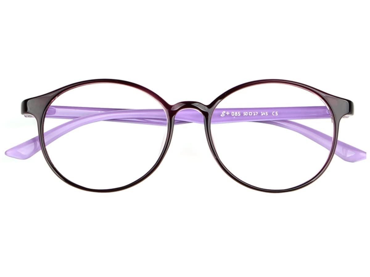 Okrągłe Okulary Do Czytania Dla Kobiet I Mężczyzn, Okulary Do Czytania Z Antyrefleksem, Lekkie Okulary Powiększające/Purple/1.5