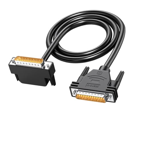 Câble DB25 mâle mâle coudé en cuivre pour transfert de données d'imprimante et scanner