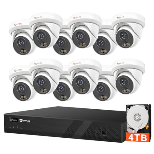 Anpviz 16 Channel PoE Security Camera System, 12MP 4K 16CH Commercial NVR 4TB for Business, 12x 6MP...
