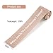 2 Rolls 2 Inch x 150 Feet Baby Shower Measuring Tape Tummy Measure Belly Game Paper Belly Measuring Tape for Baby Shower Party Decorations Supplies (Brown)