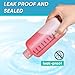 UMETASS 16oz/500ml Narrow Mouth Plastic Bottles with Caps, HDPE Laboratory Grade Graduated Liquid Containers for Reagent Sample Medicine Water Storage (Translucent, 4 Pcs)