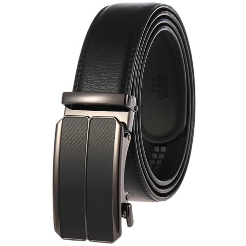 Men 3.5Cm Automatic Buckle Belt Metal Formal Jeans Waist Belts Style 1 115CM