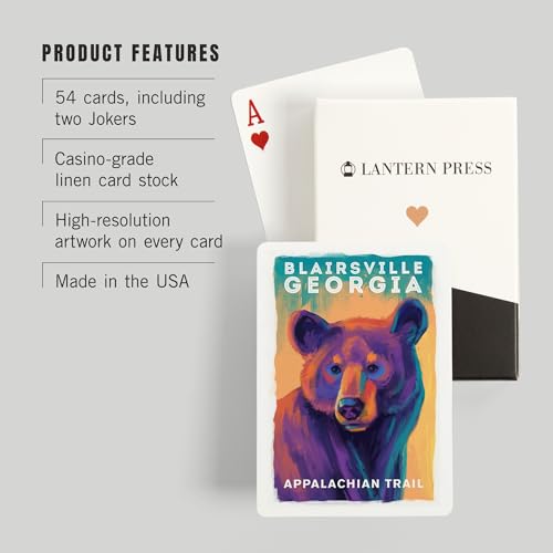 Lantern Press Baraja de Poker 52 Cartas con Oso Negro miniatura 3