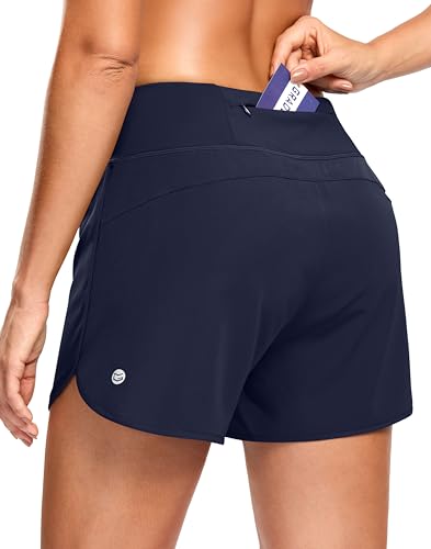 Image of G Gradual Women's Running Shorts with Mesh Liner 3 inch Workout Athletic Shorts for Women with Phone Pockets