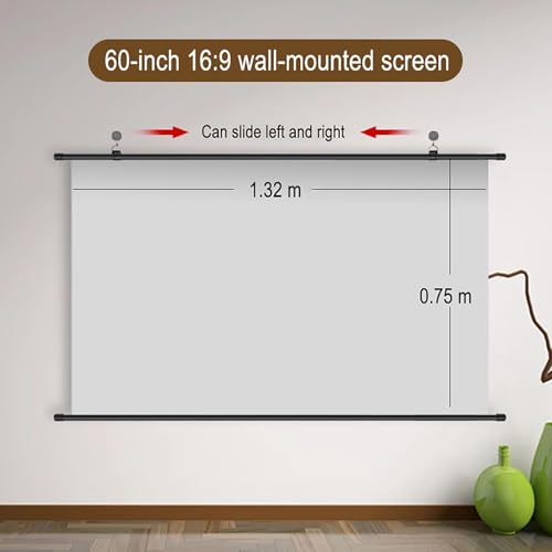 Pantalla manual portátil para proyección 60'' 16:9 miniatura 2