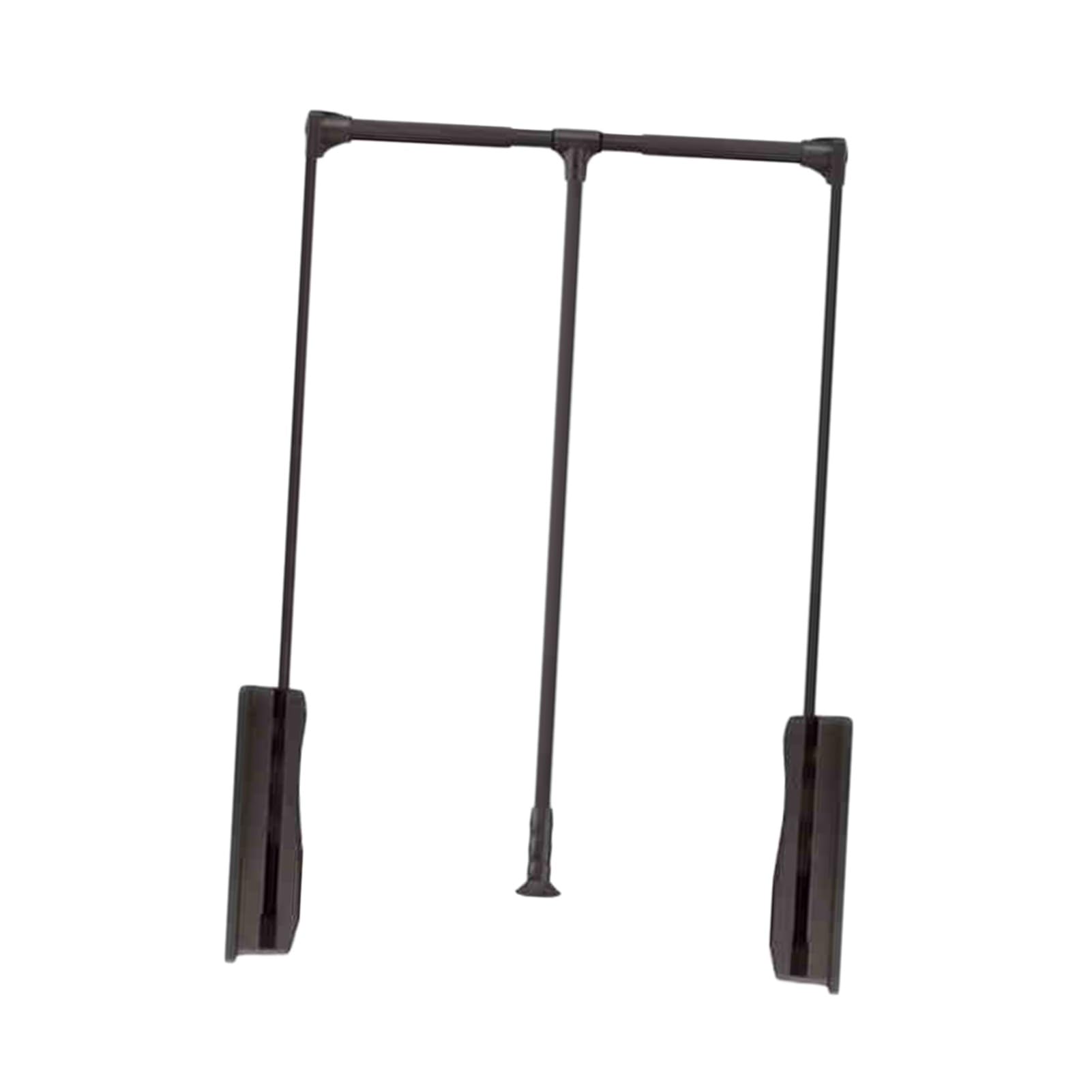 HTTGDGDH Adjustable Pull Down Closet Rod - Side Mounted Wardrobe Organizer For Clothing Storage - Fits Cabinets 21.65-49.21 Inches - Black, 930-1250Mm,Brown-700-930mm