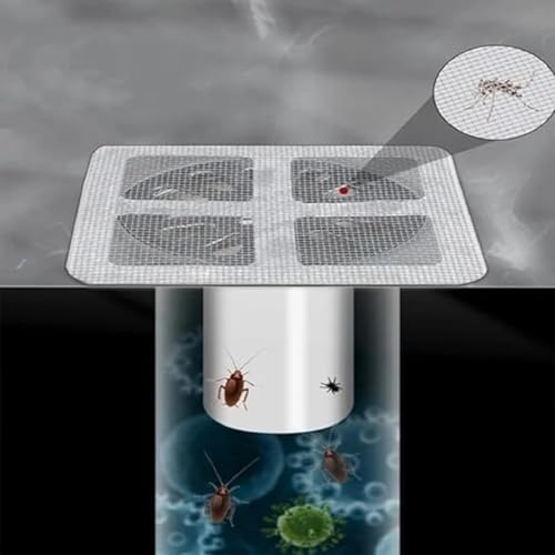 Image of Sink & Shower Drain Hair Catcher - Reusable Strainer + Disposable Sticker Filters | Clog Prevention for Kitchen, Bathroom, Bathtub | Easy-to-Use Drain Cover for Hair & Debris (30)