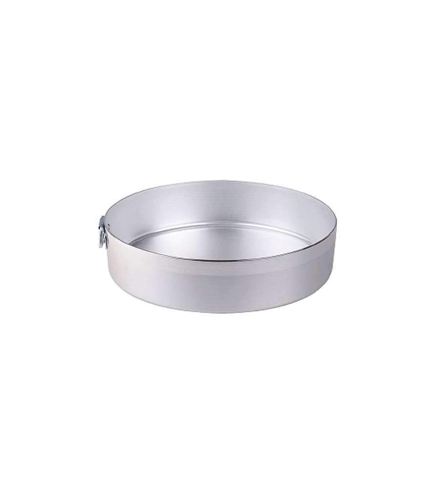 Pentole Agnelli Family Cooking Aluminium Cylindrical Cake Mould With Ring, Diameter 24 Cm.