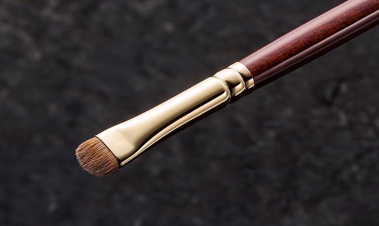BISYODO Long Series Shadow Liner Brush - Round Flat Type, Brown
