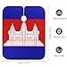 Cambodia Cambodian Flag Fashion Barber Cape Apron Waterproof Hair Cutting Capes with Adjustable Closure