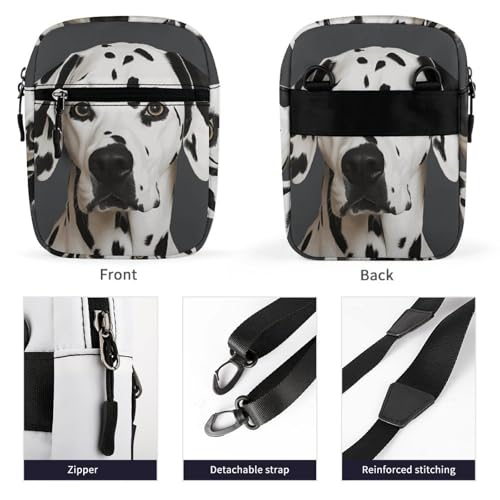 Personalized Small Crossbody Bag Water Resistant Messenger Bags Mini Dalmatian Printing SlingBag For Men Women3