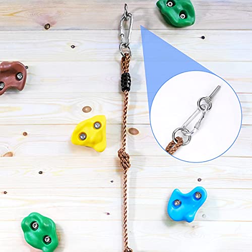image for TOPNEW 20 PCS Rock Climbing Holds for Kids, Rock Wall Holds with 6.56 