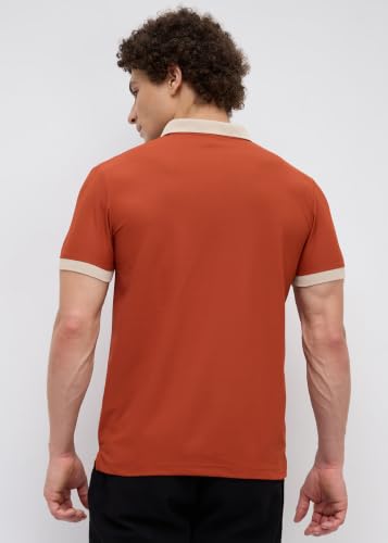 Image of Nostrum Mary Half Sleeve Polo T-Shirt with Two-Tone Collar, Stylish T Shirt for Men, Polo Tshirts for Men, Cotton T Shirt for Man, Casual Tshirt for Mens Boys
