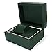 Produktbild SHISHANG Uhrenbox,Premium PU Single Grid Armband Box Geschenkbox Schmuckschatulle mit Kissen, ideal für Weihnachten Neujahr Geburtstagsgeschenk,Grün
