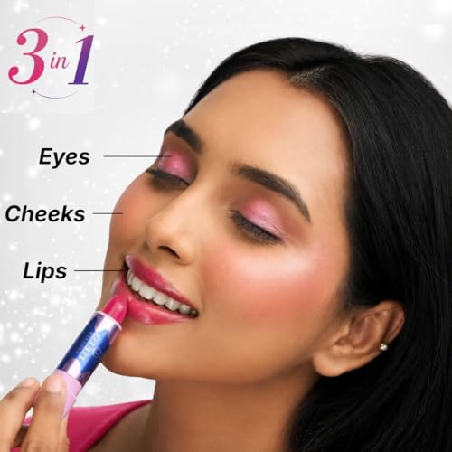 Image of TEE ESS Lollies 3-in-1 Multi Use LipStick | Used as Lipstick ,Highlighter and EyeShadow | With Ph Adaptive Colour| High Shine Finish | Smooth & Silky Texture | Lightweight, Moisturizing with Vitamin E | Non-Sticky for Daily Wear | 4gms (Lilac)