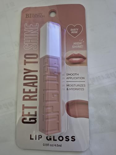 Lip Gloss, High Shine, Dusty Rose Color, Moisturizes and Hydrates, Smooth Application image 4